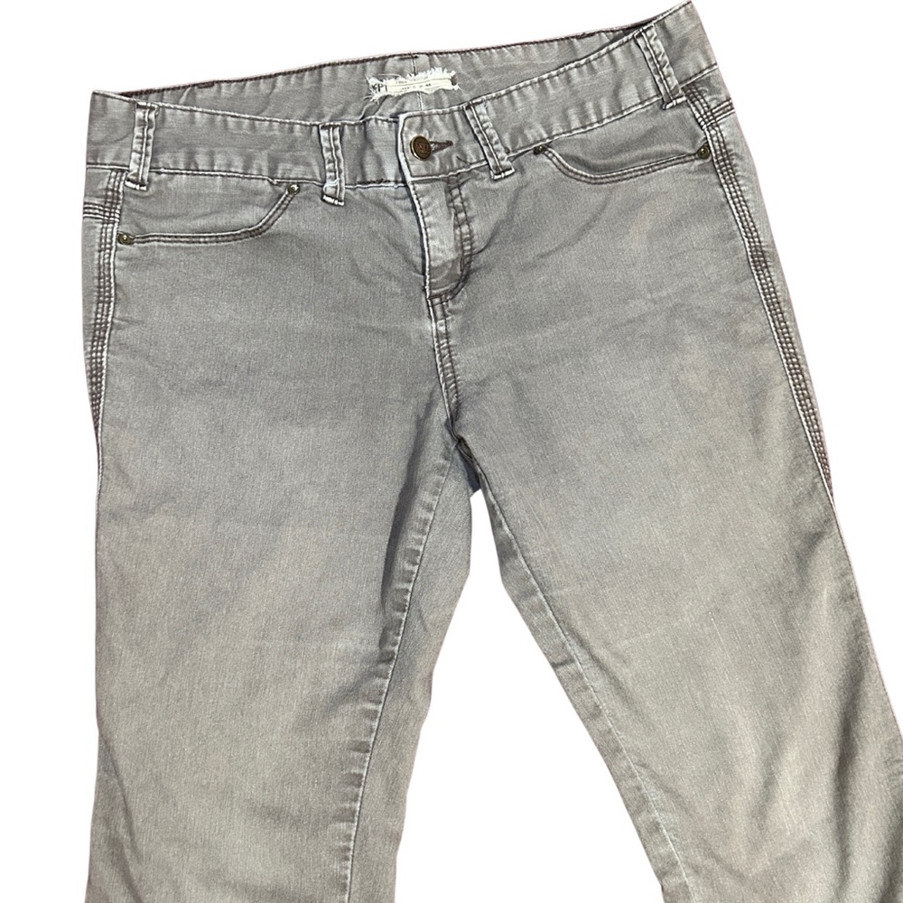 Free People Straight Leg Jeans Gray